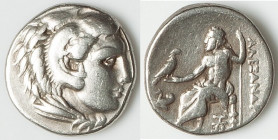 MACEDONIAN KINGDOM. Alexander III the Great (336-323 BC). AR drachm (17mm, 4.20 gm, 11h). Choice VF. Lifetime issue of Abydus, ca. 328-323 BC. Head of...