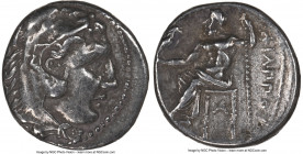 MACEDONIAN KINGDOM. Philip III Arrhidaeus (323-317 BC). AR drachm (17mm, 8h). NGC Choice VF. Lifetime issue of Side, struck under Antigonos I Monophth...
