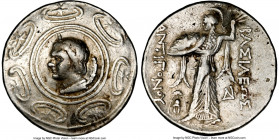 MACEDONIAN KINGDOM. Antigonus II Gonatas (277/6-239 BC). AR tetradrachm (30mm, 17.02 gm, 5h). NGC VF 5/5 - 4/5. Pella, ca. 272-239 or 274/1-221 BC. Ho...