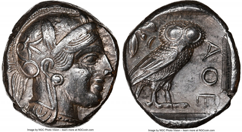 ATTICA. Athens. Ca. 440-404 BC. AR tetradrachm (23mm, 17.19 gm, 12h). NGC Choice...