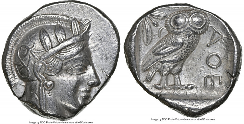 ATTICA. Athens. Ca. 440-404 BC. AR tetradrachm (25mm, 17.22 gm, 12h). NGC Choice...