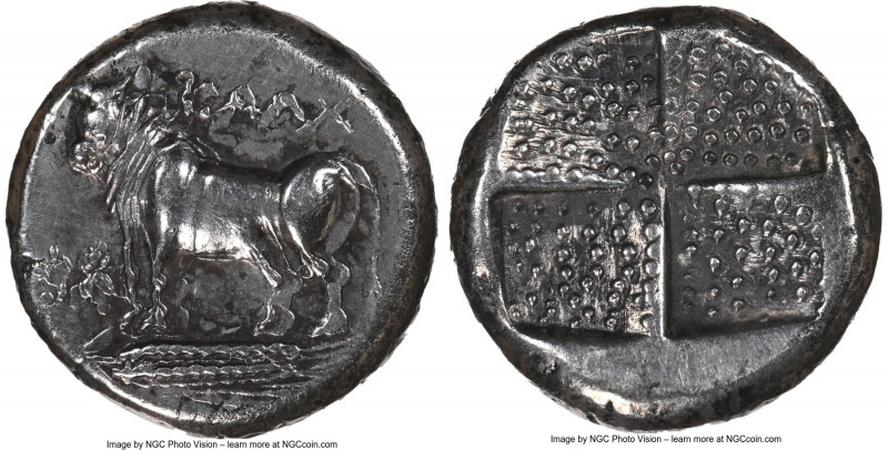 BITHYNIA. Calchedon. Ca. 387/6-340 BC. AR drachm (14mm, 3.78 gm). NGC Choice XF ...