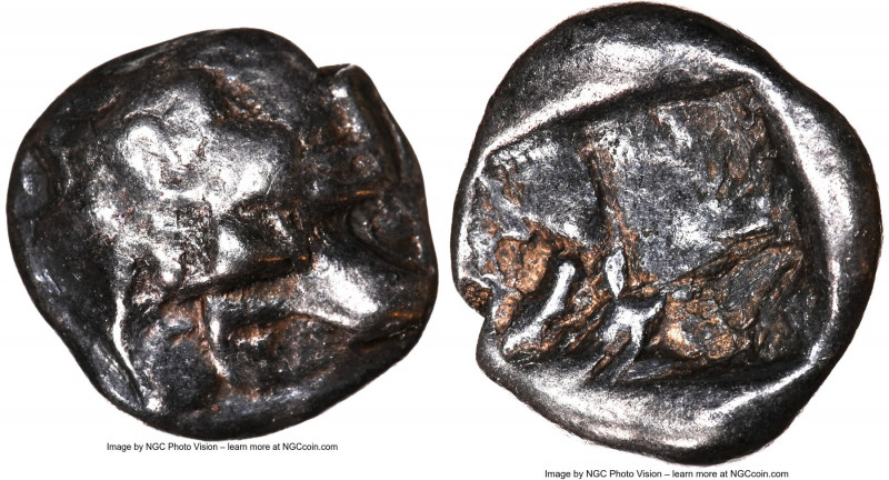 MYSIA. Parium. Ca. 500-450 BC. AR drachm (14mm). NGC XF, brockage. Raised relief...