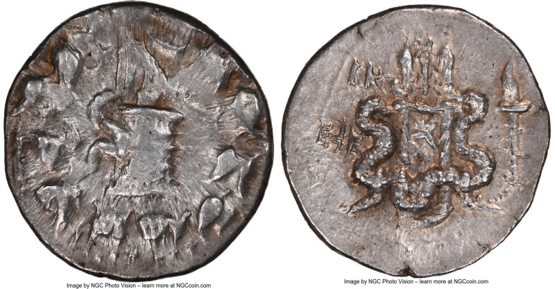 IONIA. Ephesus. Ca. 133-67 BC. AR cistophorus. NGC Choice VF, brushed. Dated Civ...