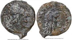 PTOLEMAIC KINGDOM. Ptolemy VIII (170-116 BC). AE (18mm, 11h). NGC Choice Fine. Cyrene ca. 205-116 BC. Diademed head of Ptolemy I right, wearing aegis ...