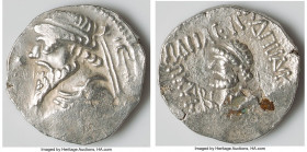 ELYMAIS KINGDOM. Kamnaskires V (ca. 54-32 BC). BI tetradrachm (26mm, 15.39 gm, 12h). VF. Seleucia ad Hedyphon. Diademed, draped bust of Kamnaskires V ...