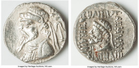 ELYMAIS KINGDOM. Kamnaskires V (ca. 54-32 BC). BI tetradrachm (24mm, 15.24 gm, 12h). Choice VF. Seleucia ad Hedyphon. Diademed, draped bust of Kamnask...