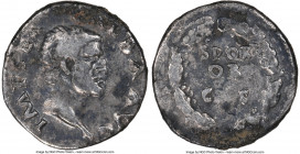 Galba (AD 68-69). AR denarius (18mm, 6h). NGC Fine, scratches. Rome, July AD 68-January AD 69. IMP SER GALBA AVG, bare head of Galba right / SPQR / OB...