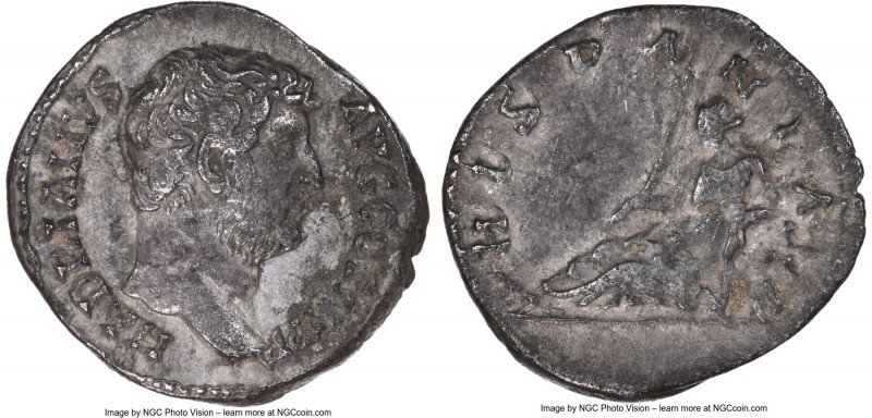 Hadrian (AD 117-138). AR denarius (18mm, 6h). NGC Choice VF. Rome, AD 134-138. H...