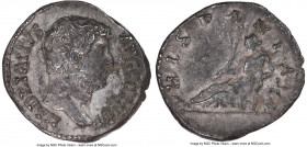 Hadrian (AD 117-138). AR denarius (18mm, 6h). NGC Choice VF. Rome, AD 134-138. HADRIANVS AVGVSTVS COS III P P, bare head of Hadrian right / HIS-PANIA,...