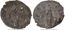 Antoninus Pius (AD 138-161). AR denarius (18mm, 6h). NGC AU, scratches. Rome, AD 151-152. ANTONINVS AVG-PIVS P P TR P XV, laureate head of Antoninus r...