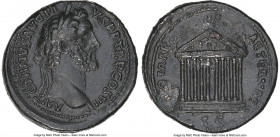 Antoninus Pius (AD 138-161). AE sestertius (35mm, 12h). NGC Choice VF. Rome, AD 140-144. ANTONINVS AVG PI-VS P P TR P COS III, laureate head of Antoni...