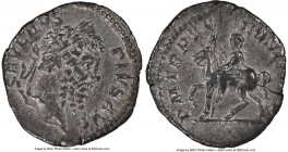 Septimius Severus (AD 193-211). AR denarius (18mm, 6h). NGC XF. Rome, AD 207. SEVERVS-PIVS AVG, laureate head of Septimius Severus right / P M TR P XV...