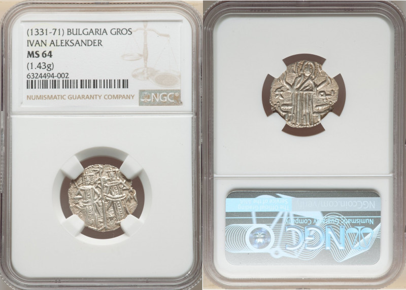 Ivan Aleksander Gros ND (1331-1371) MS64 NGC, D&D-9.1.2. 20mm. 1.43gm. 

HID0980...