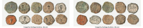 Principality of Antioch. Tancred (1101-1112) 10-Piece Lot of Uncertified Assorted Folles ND, Includes various types, generally in F/VF condition. Sold...
