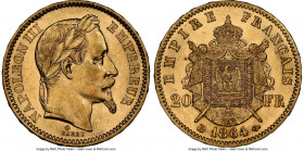 Napoleon III gold 20 Francs 1864-BB AU58 NGC, Strasbourg mint, KM801.2. AGW 0.1867 oz. 

HID09801242017

© 2022 Heritage Auctions | All Rights Reserve...