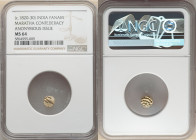 Maratha Confederacy. Anonymous 9-Piece Lot of Certified gold Fanams ND (c. 1820-1830) NGC, KM368. Includes (3) MS64 and (6) MS65. Sold as is, no retur...