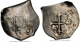 Philip IV Cob 8 Reales ND (1634-1665) Mo-P Clipped NGC, Mexico City mint, KM45. 23.83gm. 

HID09801242017

© 2022 Heritage Auctions | All Rights Reser...