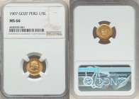 Republic gold 1/5 Libra 1907-GOZF MS66 NGC, Lima mint, KM210. AGW 0.0471 oz. 

HID09801242017

© 2022 Heritage Auctions | All Rights Reserved
