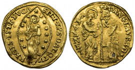 (Gold.3.48g 22mm) Venice. Francesco Loredano gold Zecchino ND (1752-1762)