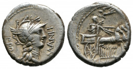 (Silver.3.85g 18mm) L. Sulla and L. Manlius Torquatus. 82 BC. AR Denarius 
Military mint moving with Sulla. 
Helmeted head of Roma right
Rev: Sulla...