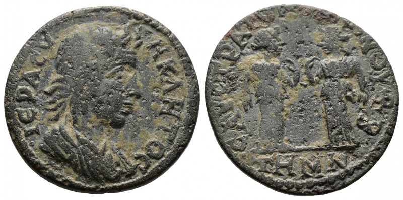 (Bronze, 5.99g 24mm) Aeolis, Temnus. Time of Gordian III (238-244).Ae. 
 Draped...