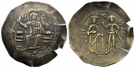 ( EL aspron trachy 4.19g 29mm) 4-13th century AD