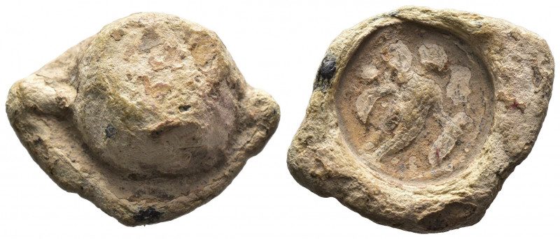 (Lead, 12.69g 24mm)Byzantine Seal circa 7-12 century AD