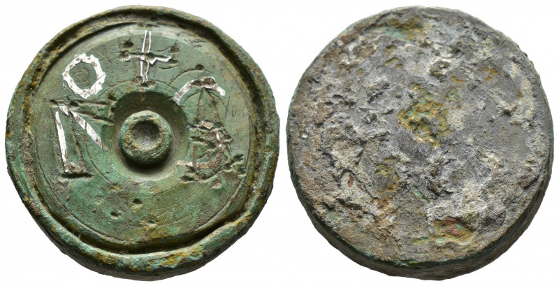 (Bronze, 21.60g 26mm) Circa 4th-8th centuries