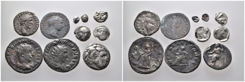 (Silver 18.94g ) 10 piece ancients coin, sold as seen