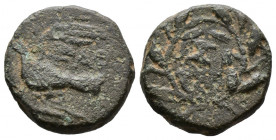 (Bronze.3.33g 11mm) Sikyonia. Sikyon circa 330-305 BC