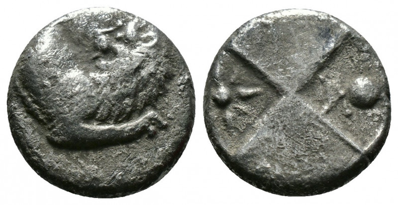 (Silver.2.05g 13mm) THRACE. Chersonesos. Hemidrachm (Circa 386-338 BC).
Forepar...