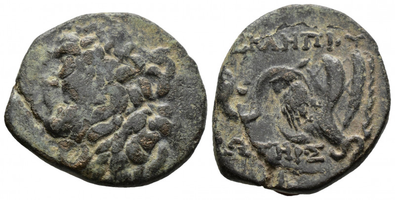 (Bronze.6.71g 23mm) MYSIA. Pergamon. Ae (Mid-late 2nd century BC).
Laureate hea...