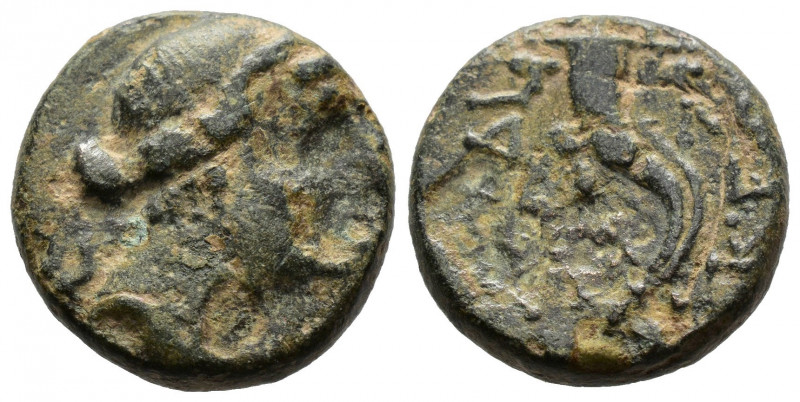 (Bronze.6.10g 17mm) PHRYGIA. Laodicea. Ae (Circa 133/88-67 BC).
Diademed female...