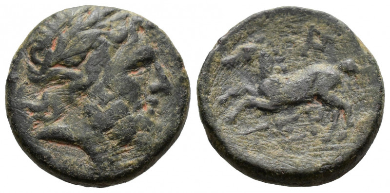 (Bronze.4.50g 19mm) Pisidia, Termessos 57-50 BC. 
Laureate head of Zeus to righ...