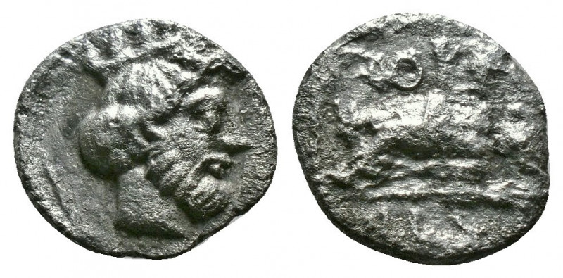 (Silver.0.67g 9mm) CILICIA, Tarsos. Tiribazos, satrap of Lydia, (Circa 388-380 B...