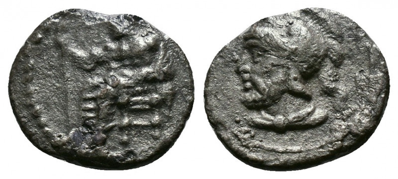 (Silver.0.56g 12mm) CILICIA, Tarsos, Pharnabazos, Persian military commander (Ci...