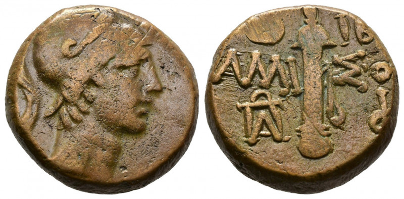 (Bronze.8.43g 19mm) PONTOS. Amisos. Time of Mithradates VI Eupator, circa 85-65 ...
