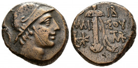 (Bronze.7.64g 19mm) PONTOS. Amisos. Time of Mithradates VI Eupator, circa 85-65 BC. AE
