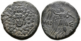 (Bronze.7.06g 21mm) Pontos. Amisos. Time of Mithradates VI Eupator 120-63 BC.