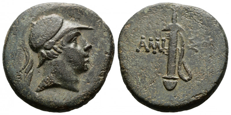 (Bronze.7.29g 23mm) PONTOS, Amisos. 100-85 BC. AE