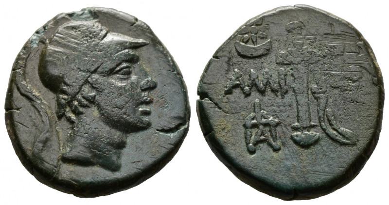 (Bronze.6.42g 21mm) PONTOS, Amisos. 100-85 BC. AE