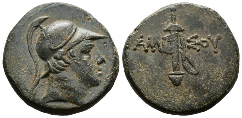 (Bronze.8.44g 22mm) PONTOS, Amisos. 100-85 BC. AE