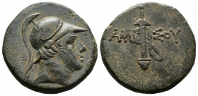 (Bronze.8.44g 22mm) PONTOS, Amisos. 100-85 BC. AE