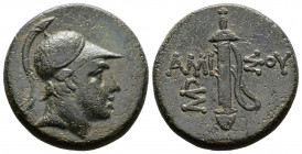 (Bronze.7.72g 21mm) PONTOS, Amisos. 100-85 BC. AE