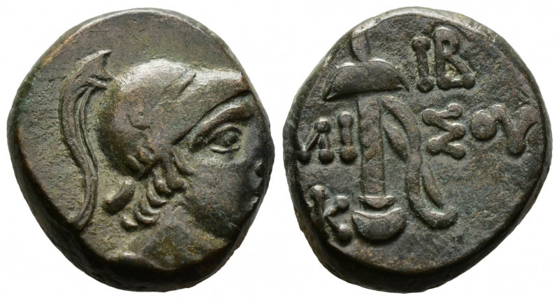 (Bronze.8.83g 19mm) PONTOS, Amisos. 100-85 BC. AE