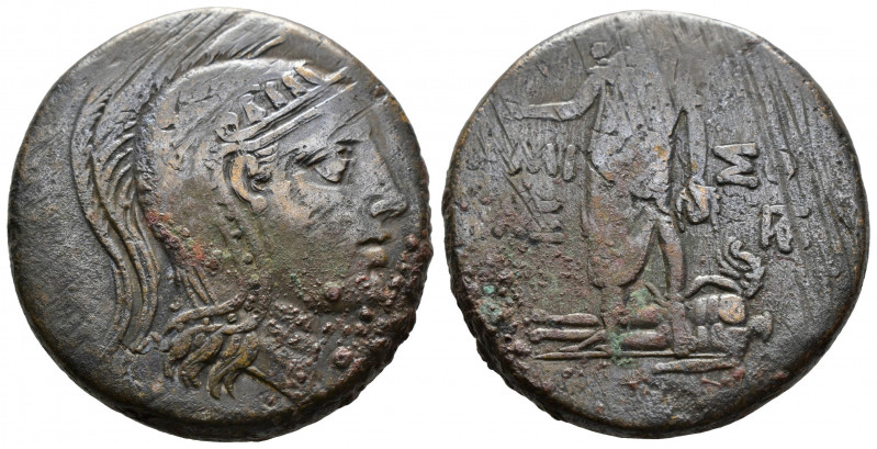(Bronze.19.69g 29mm) Pontos. Amisos. Time of Mithradates VI Eupator 120-63 BC.