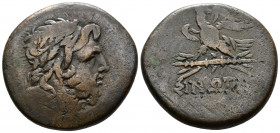 (Bronze.20.26g 30mm) Paphlagonia. Sinope. Time of Mithradates VI Eupator circa 120-63 BC.