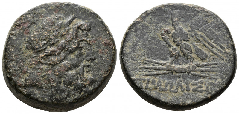 (Bronze. 19.52g 27mm) PONTOS. Taulara. Circa 100-85 BC. AE