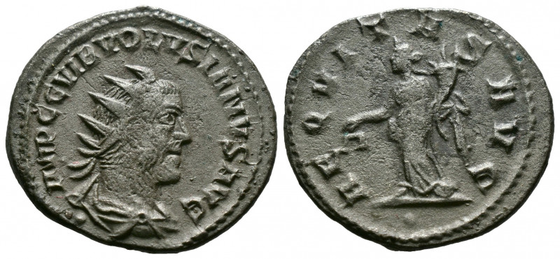 (Silver. 3.22g 22mm) Volusian AR Antoninianus. Rome, AD 251-253. 
radiate, drap...